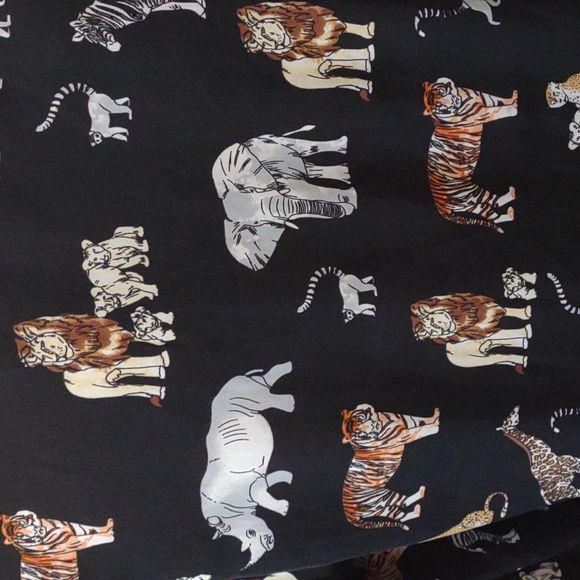 Banana Republic Safari Animal Print Pajama Top Size XS - Picture 5 of 8